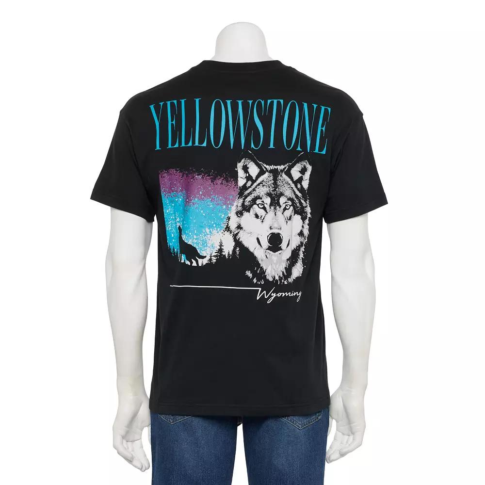 Men's Wyoming Big Graphic Tee, Size: Medium, Black Product Image