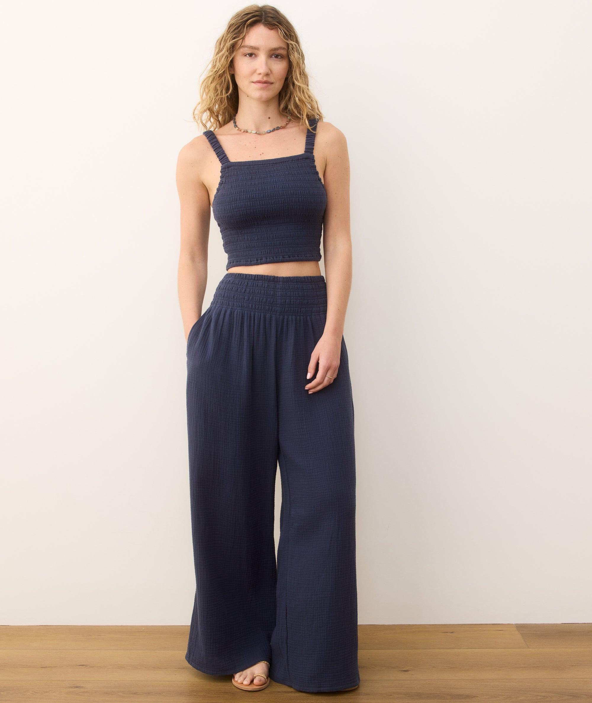 Sophia Double Cloth Palazzo Pant Product Image