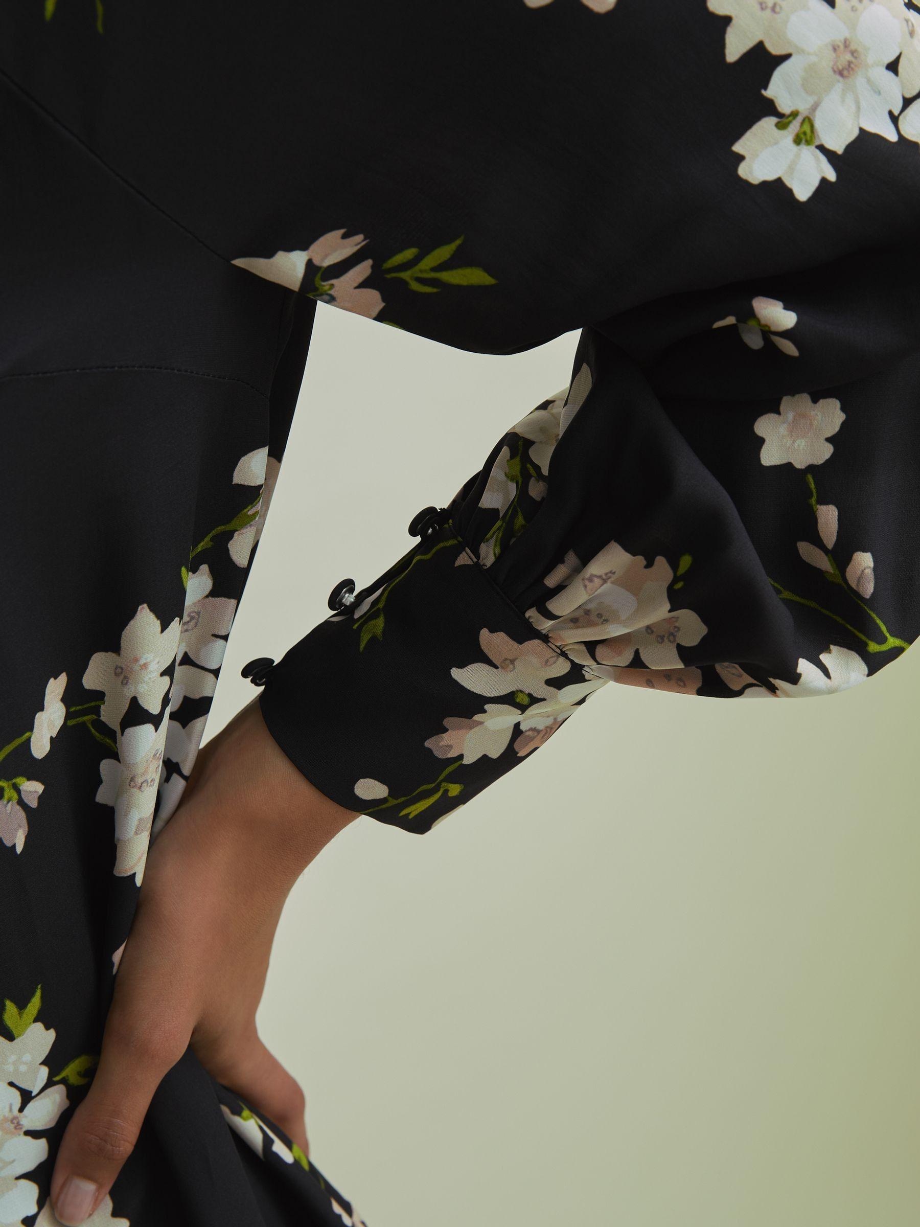 Florere Dropped Waist Mini Dress in Black Product Image