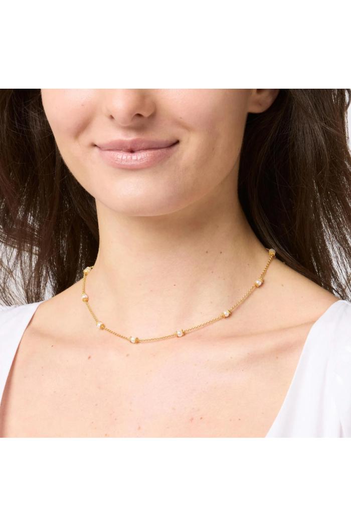 HYDRA DELICATE STATION NECKLACE-PEARL Product Image