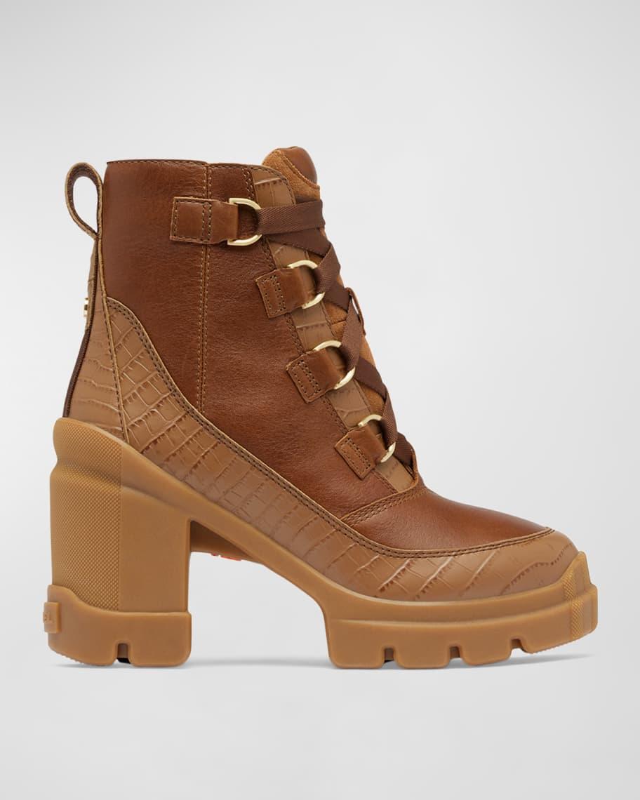 Caribou Leather Winter Heeled Booties Product Image