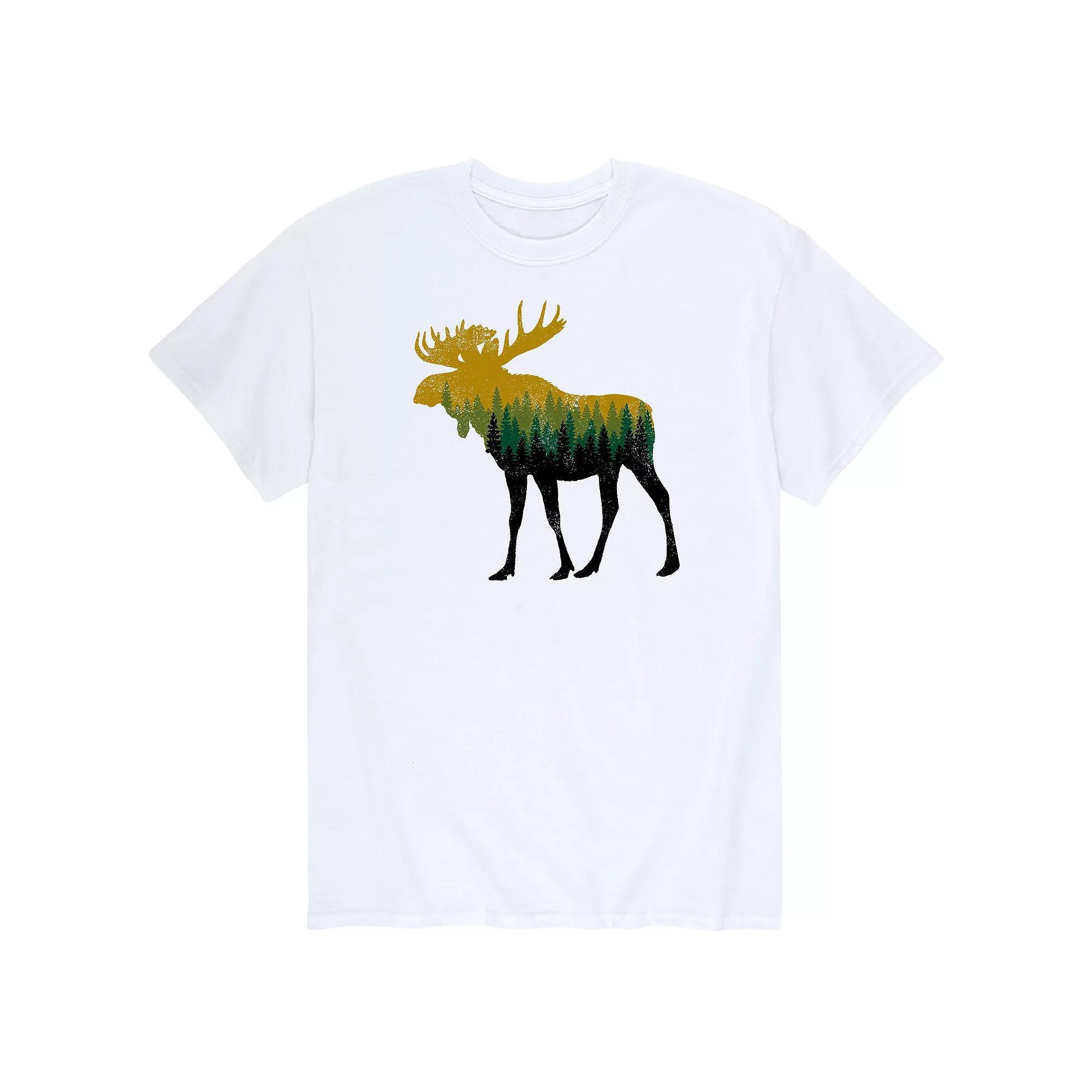 Men's Outdoor Scene Moose Tee,  Product Image
