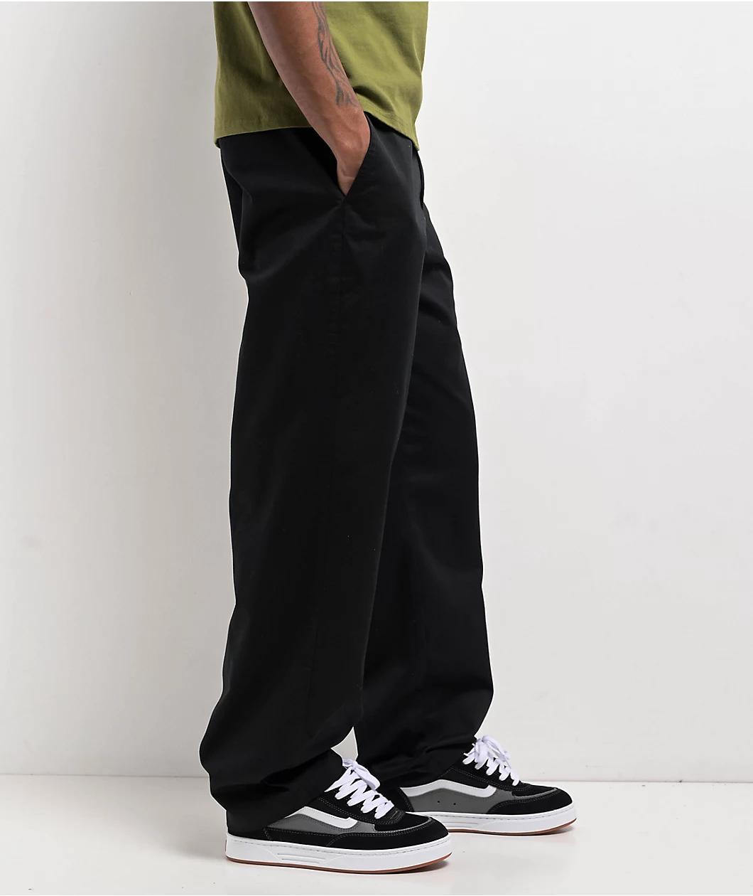 Empyre Cool Black Loose Skate Chino Pants Product Image