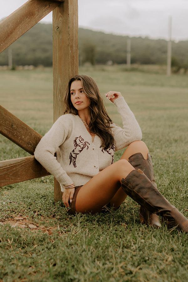 Gallop And Grace Embroidered Cardigan Product Image