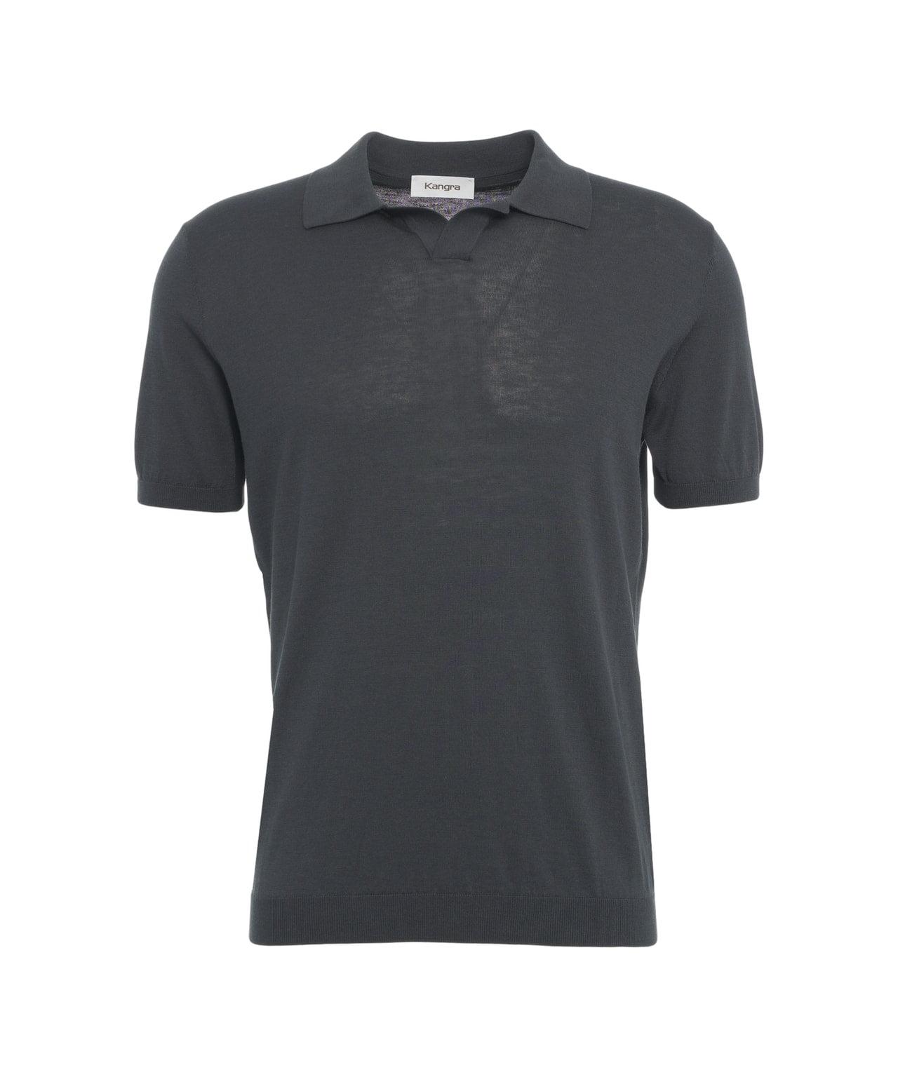 Silk blend polo shirt Product Image