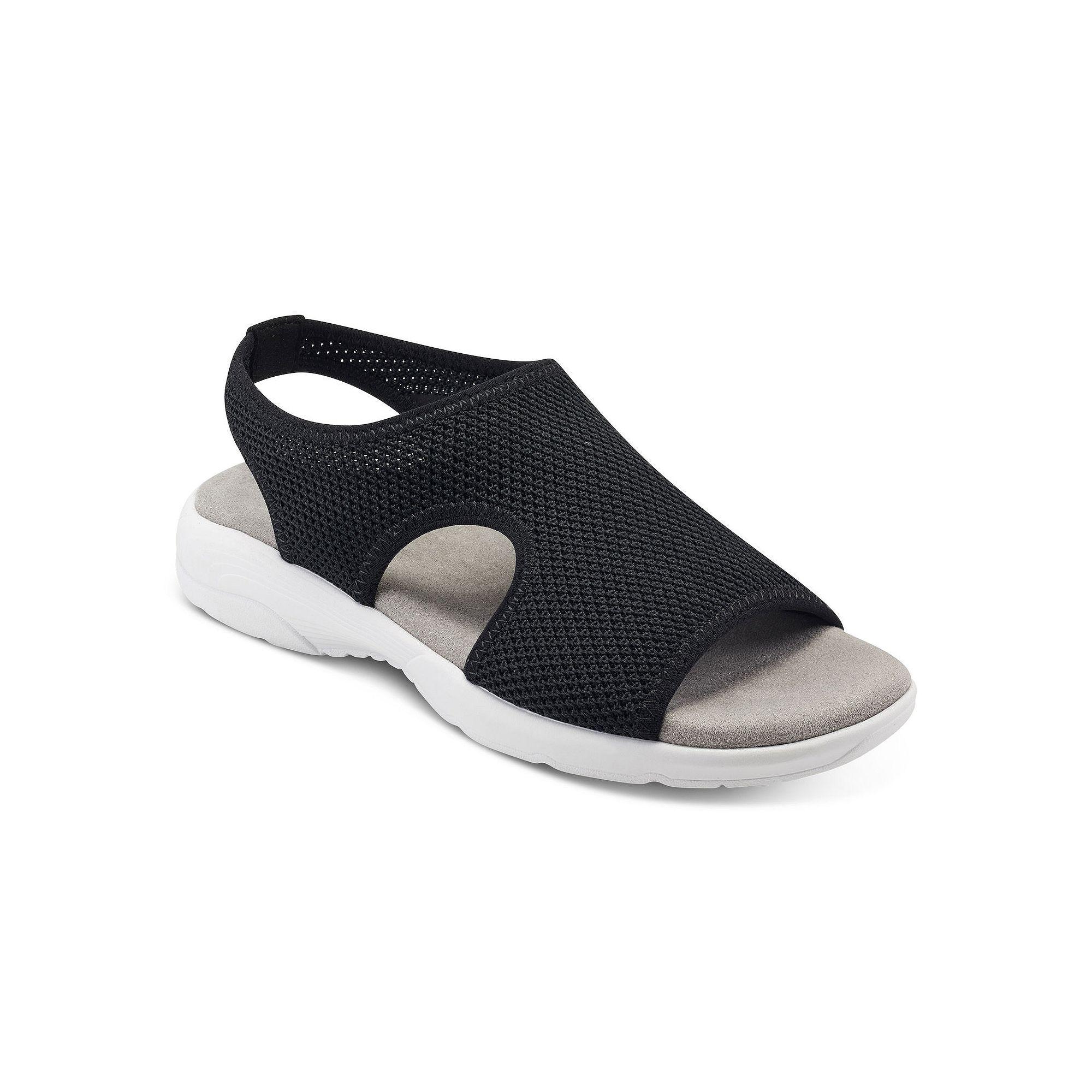 Easy Spirit Truth Women's Knit Slingback Sandals, Size: 8.5, Black Product Image