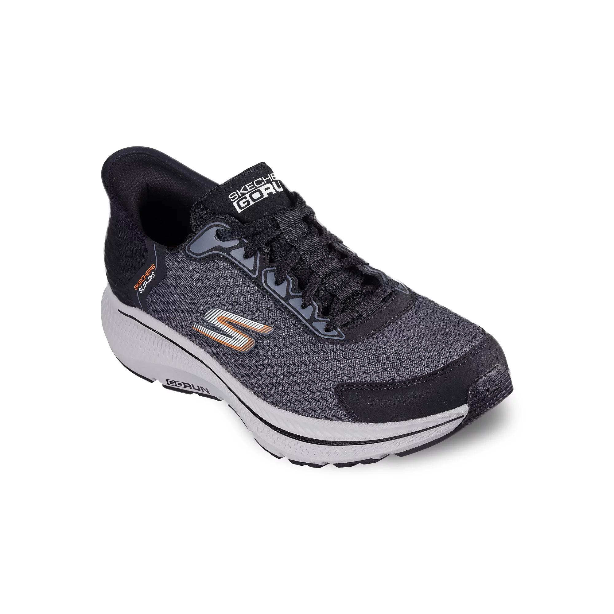 Skechers Hands Free Slip-ins™ GO RUN Consistent 2.0 Empowered Men's Shoes, Size: 8.5 XW, Black Grey Product Image
