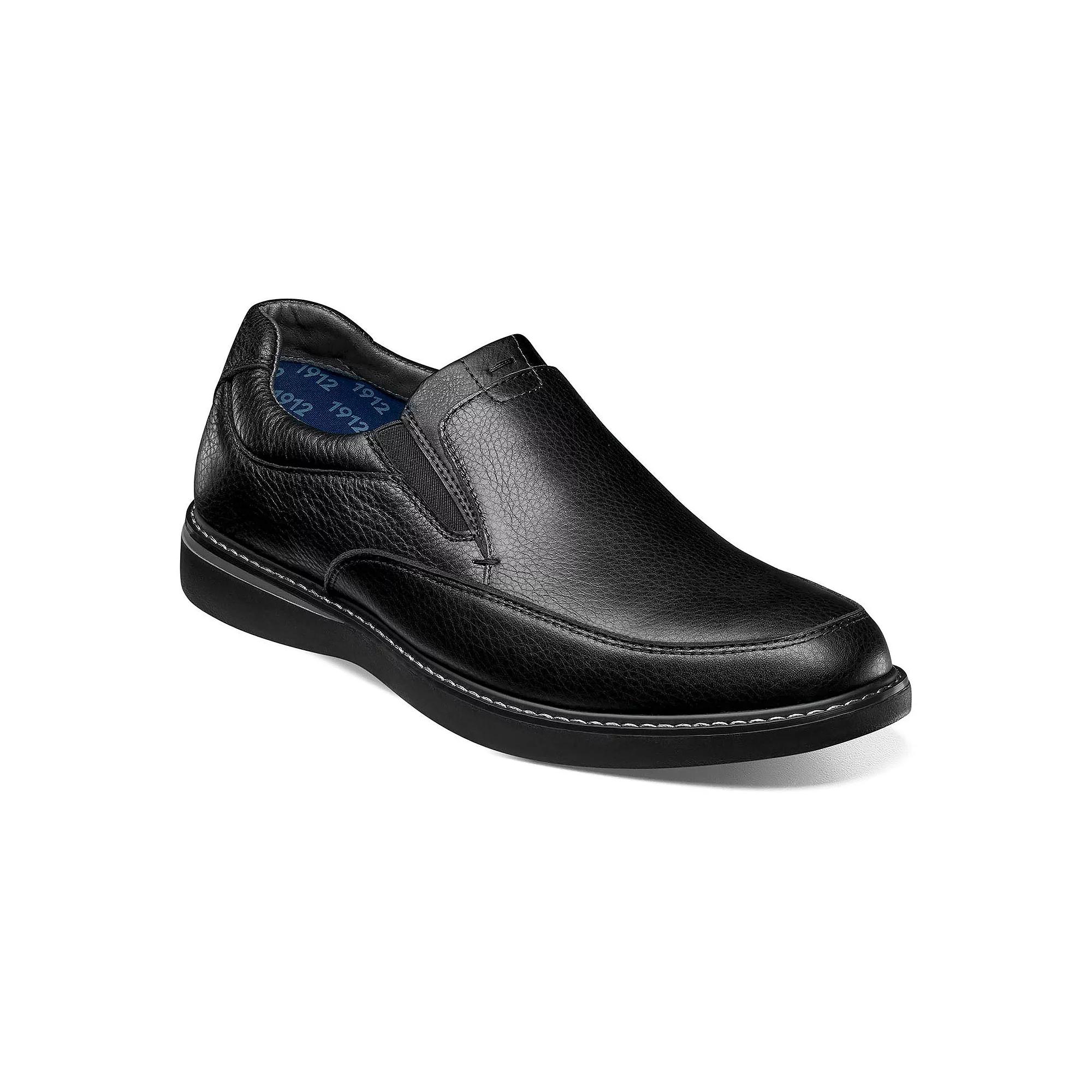 Nunn Bush® Bayridge Men's Leather Slip-On Shoes, Size: 13, Black Product Image