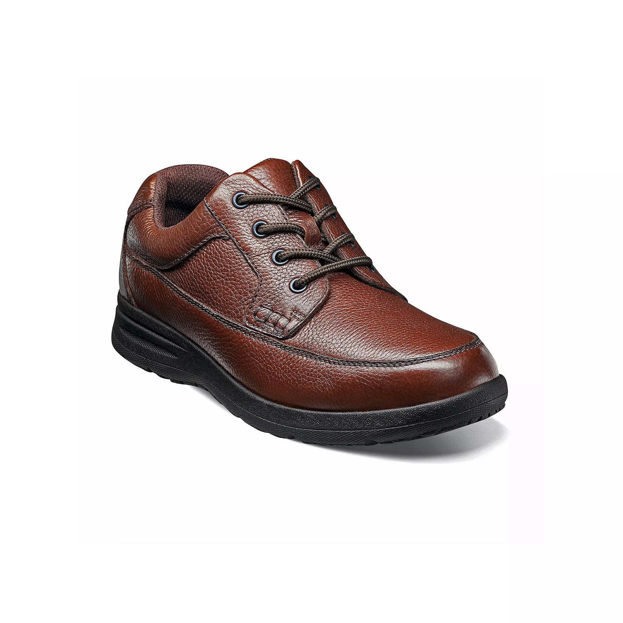 Nunn Bush Cam Mens Moc Toe Oxford Casual Shoes Red Tumble Product Image