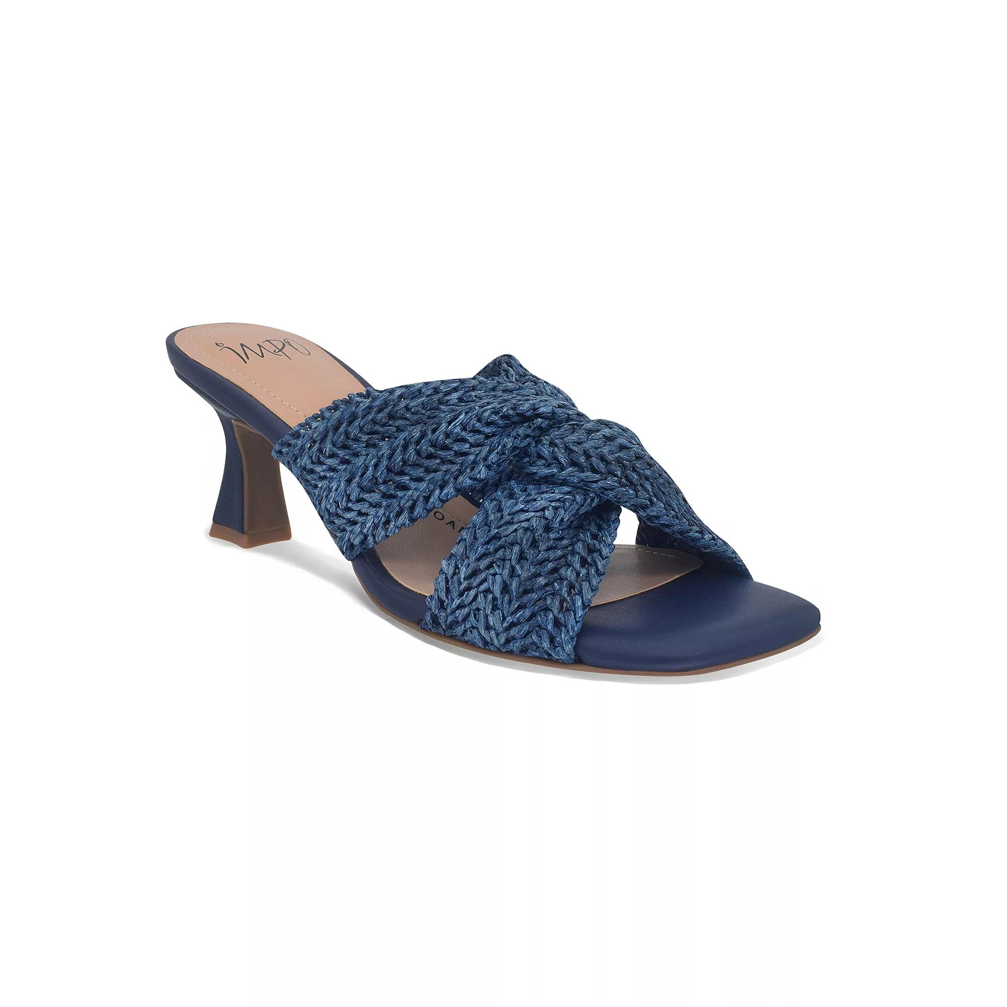 Impo® Nikka Women's Raffia Memory Foam Dress Sandals, Size: 6.5 Medium, Blue Product Image