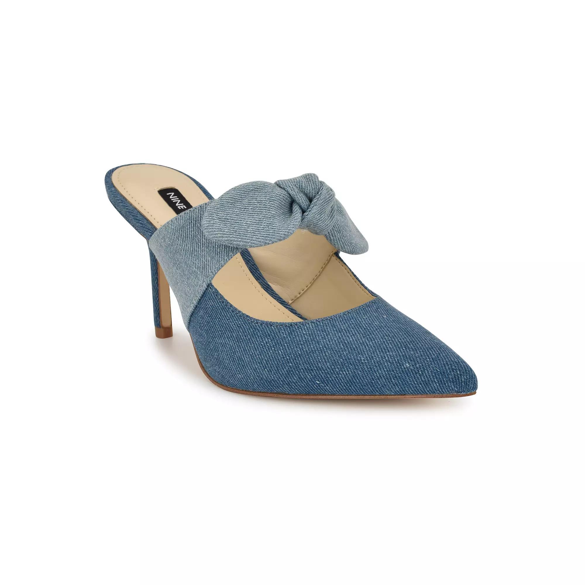 Nine West Demmure Women's Slip-On Pointy Toe Dress Pumps, Size: 6.5, Blue Blue Product Image