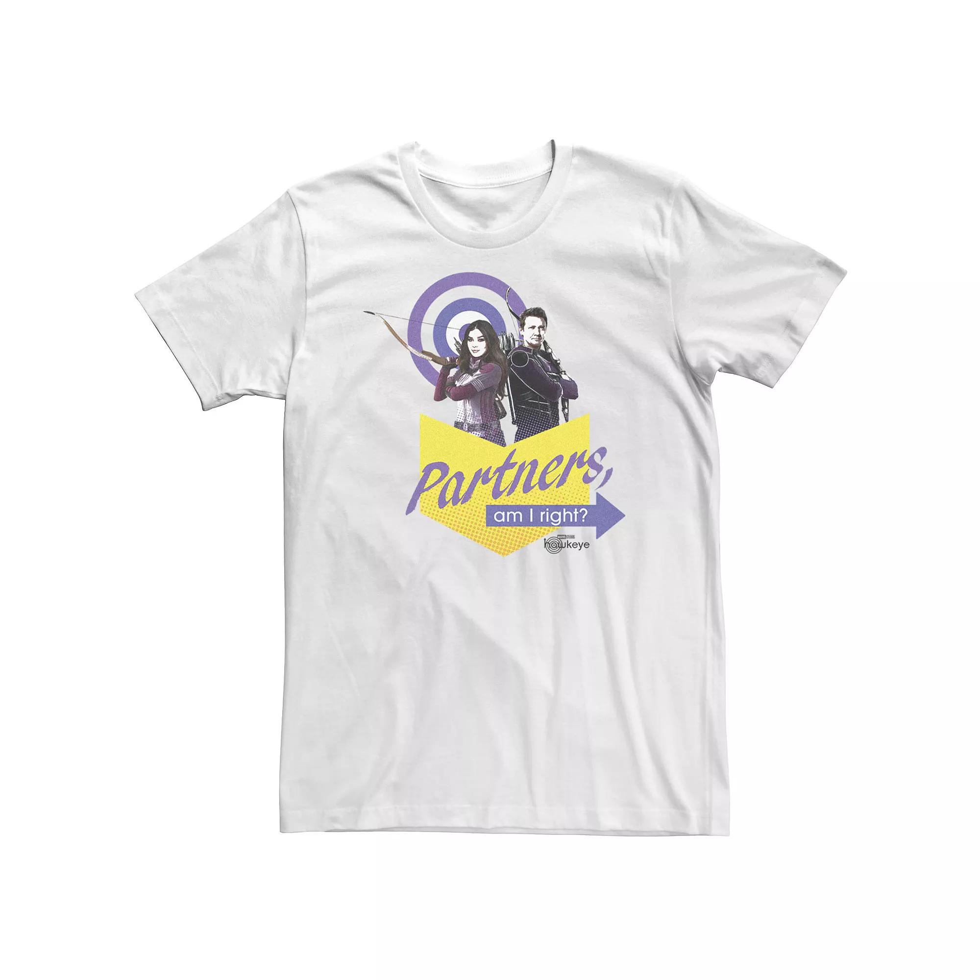 Big & Tall Marvel Hawkeye "Partners Am I Right?" Tee, Men's,  Product Image