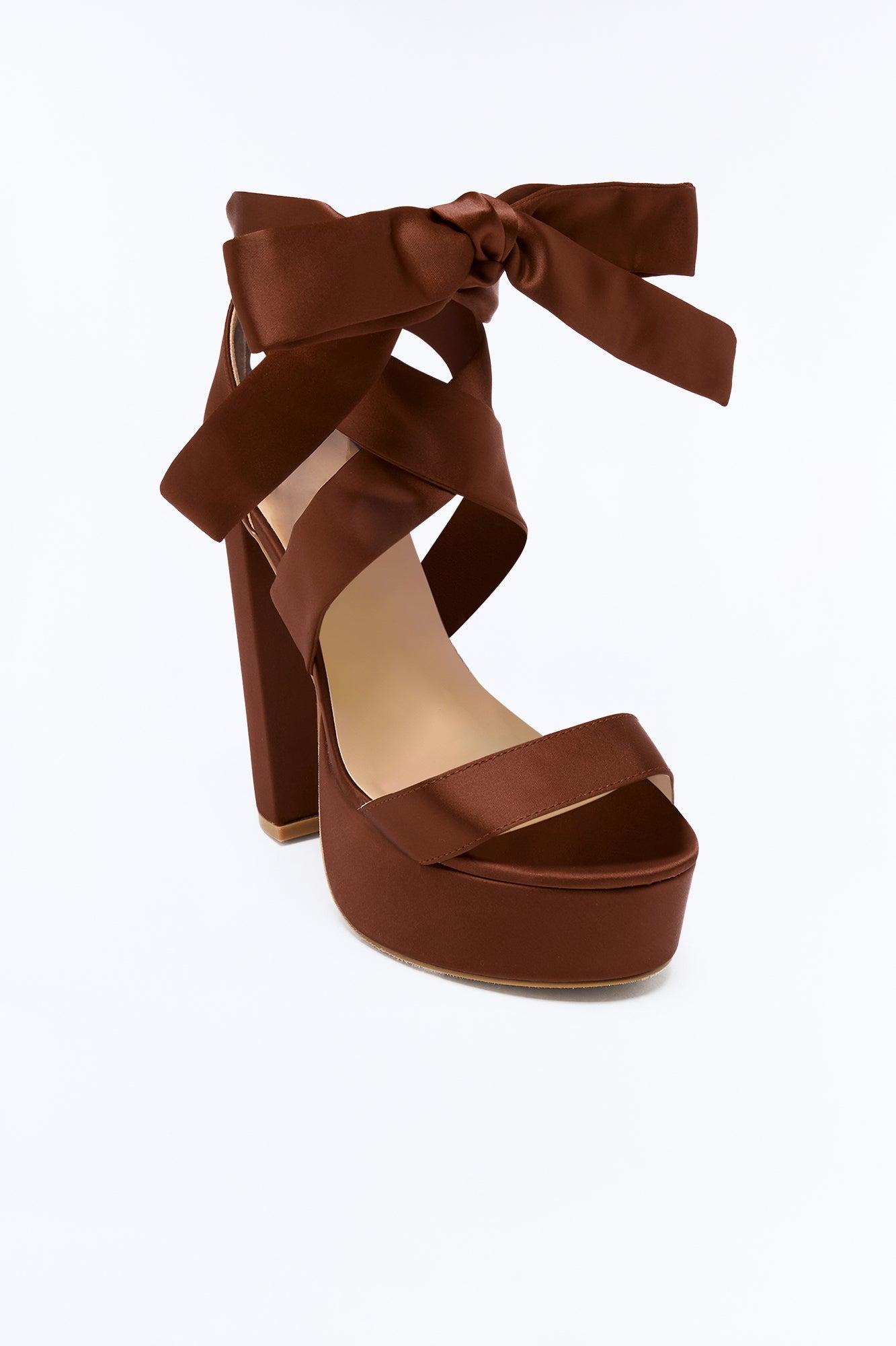Plot Twist Heel - Brown Female Product Image