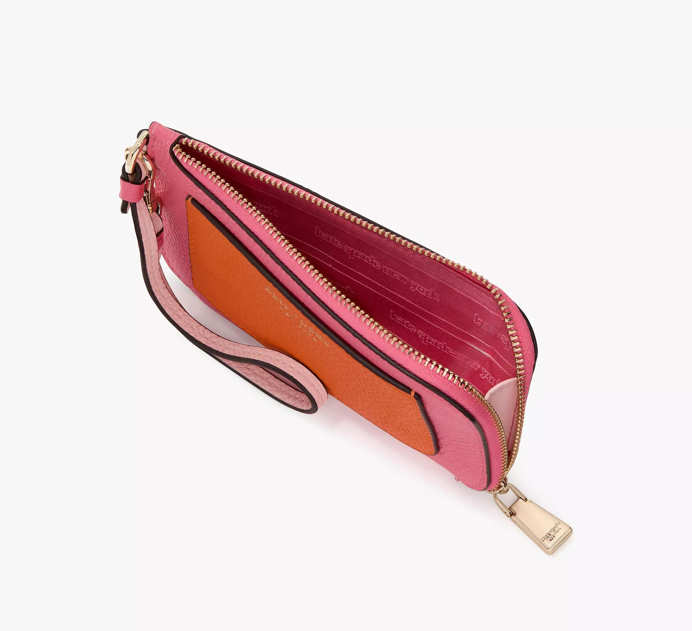 Ava Colorblocked Coin Card Case Wristlet Product Image