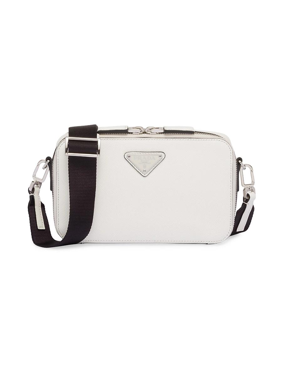 Mens Saffiano Leather Crossbody Bag Product Image
