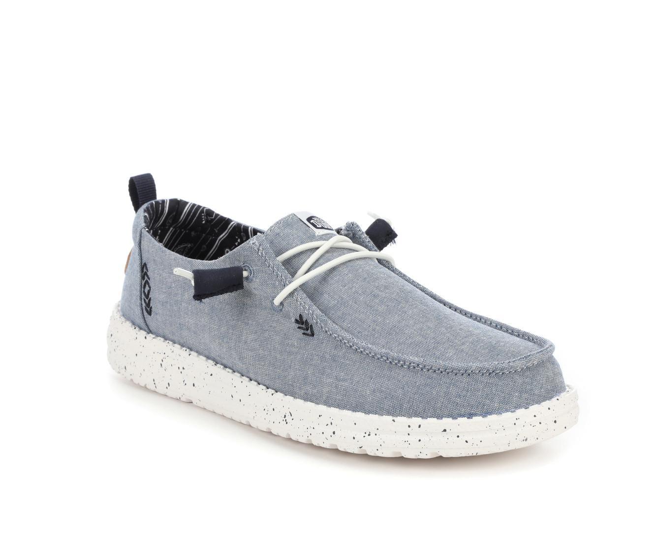 Women's HEYDUDE Wendy Chambray Casual Shoes Product Image