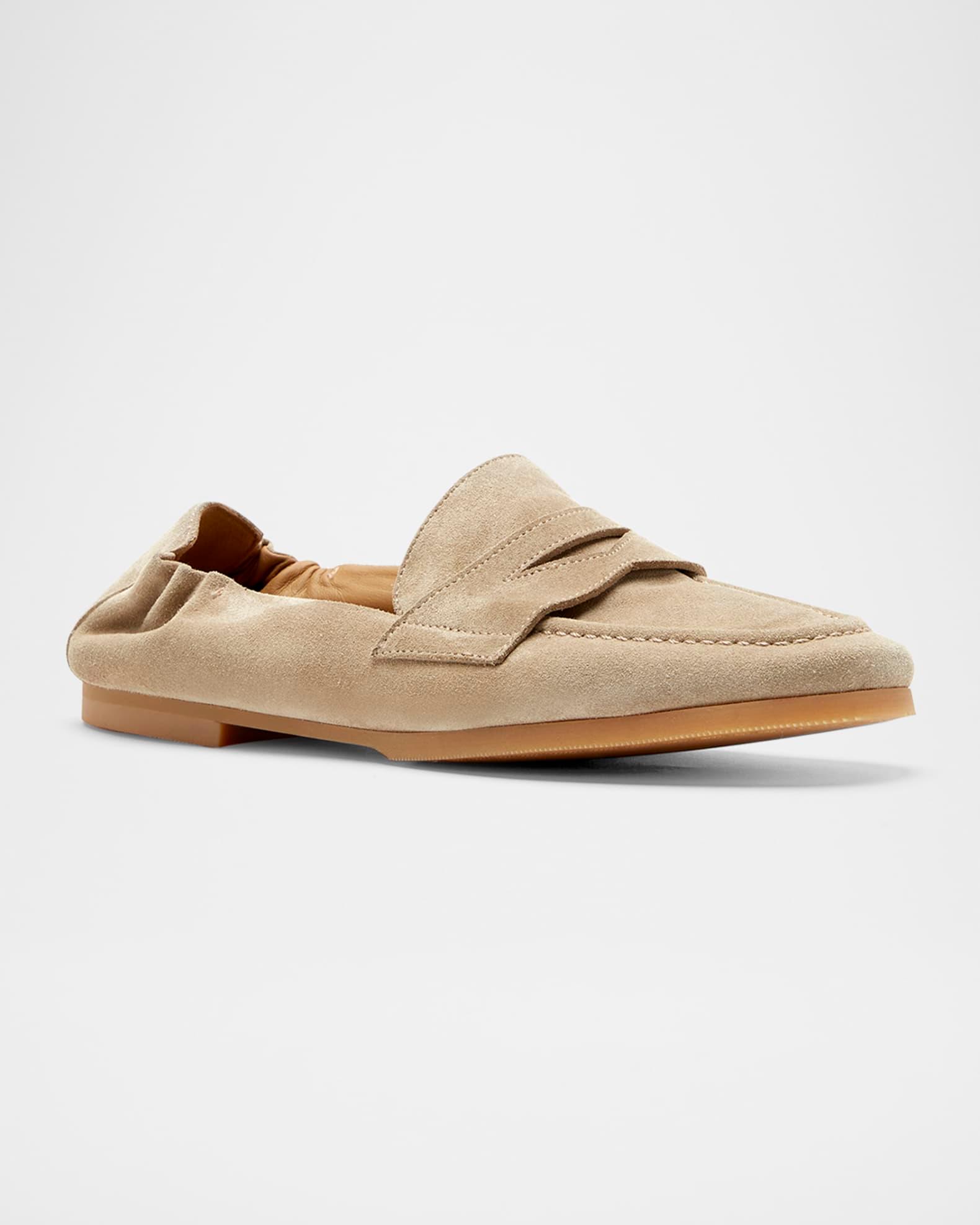 Kitson Suede Penny Loafers Product Image