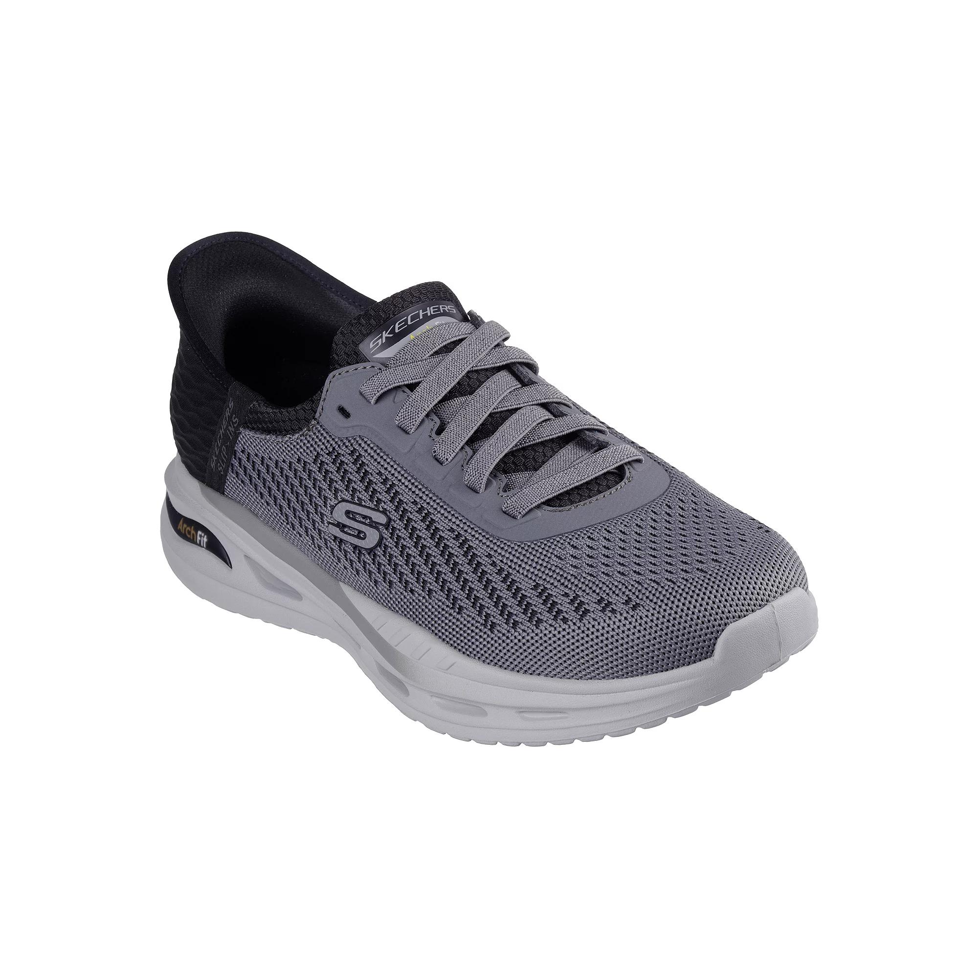 Skechers Hands Free Slip-ins™ Arch Fit® Orvan Drex Men's Shoes, Size: 9 XW, Gray Black Product Image