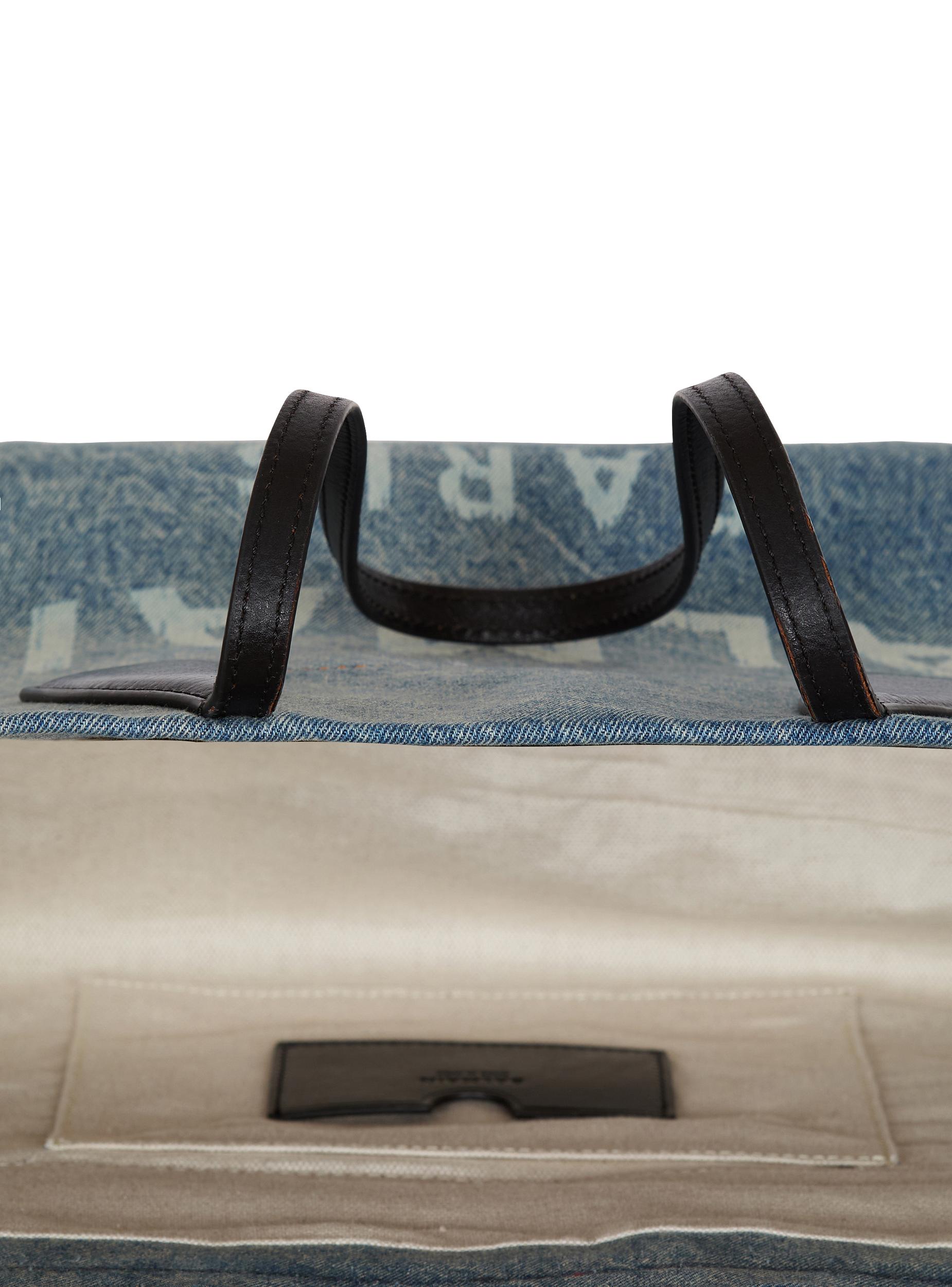 Track denim tote bag Product Image