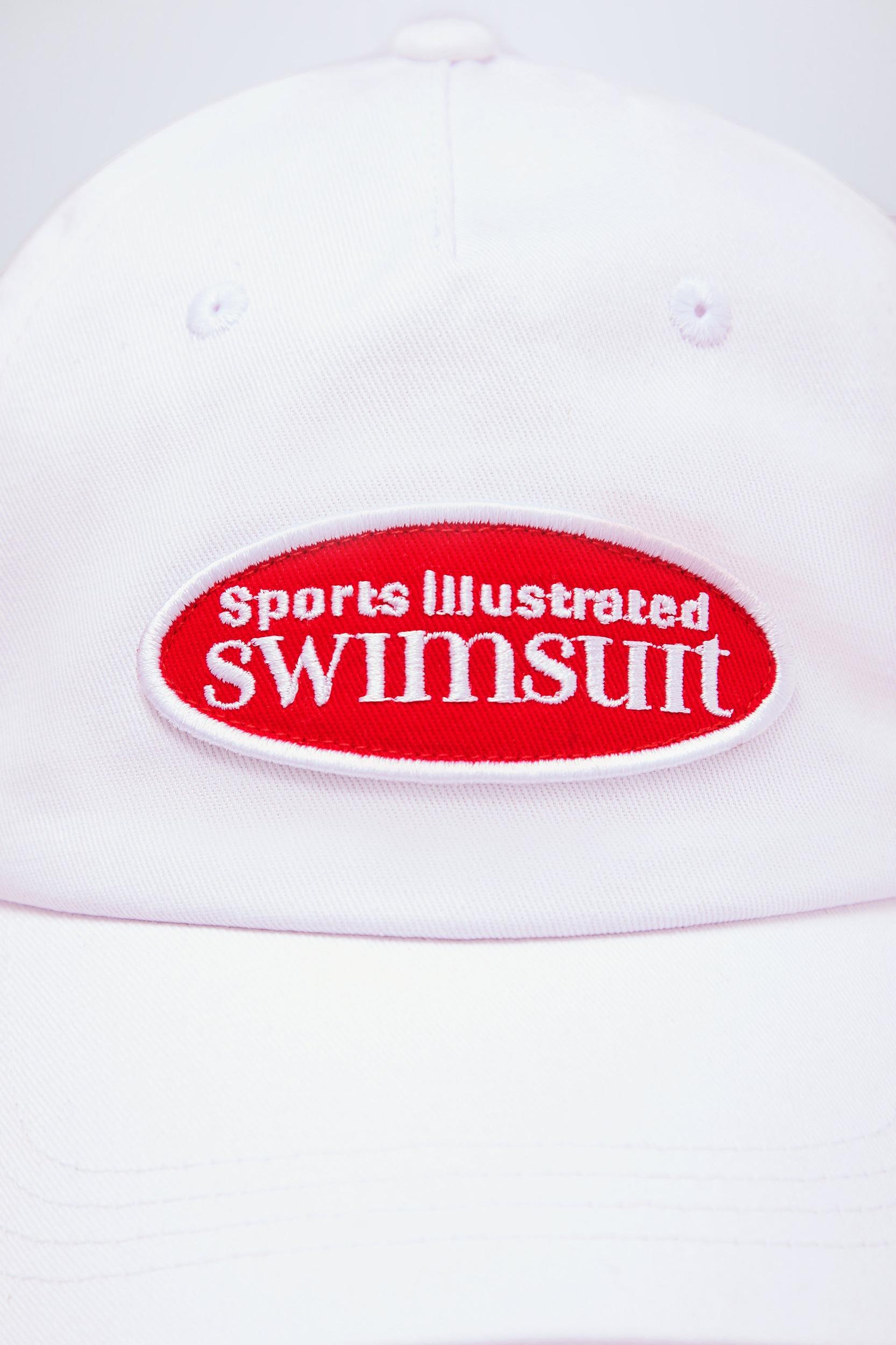Logo Baseball Cap in White Product Image
