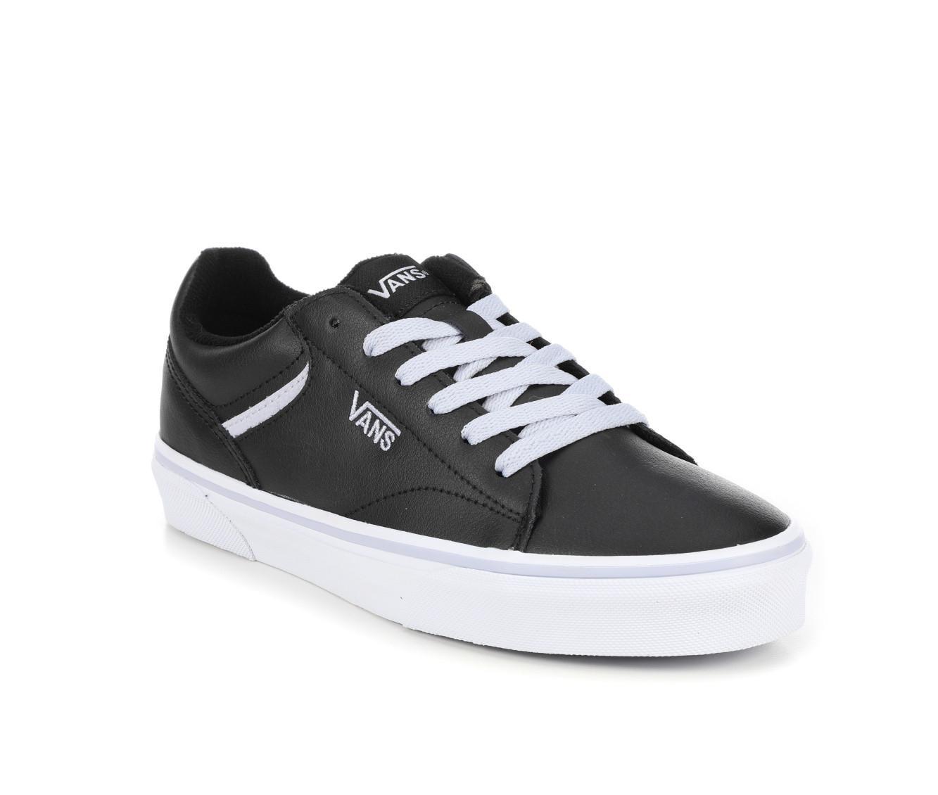 Women's Vans Seldan Leather Skate Shoes Product Image