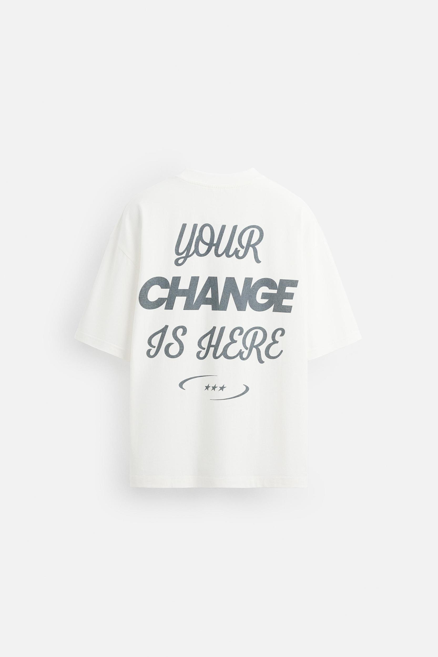 TEXT PRINT T-SHIRT Product Image