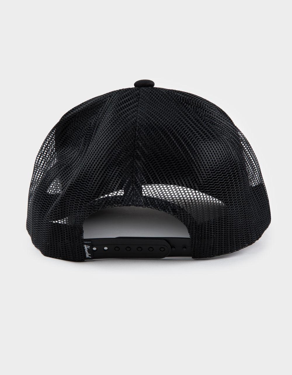 HERSCHEL SUPPLY CO. Whaler Tall Trucker Hat - BLACK COMBO Product Image