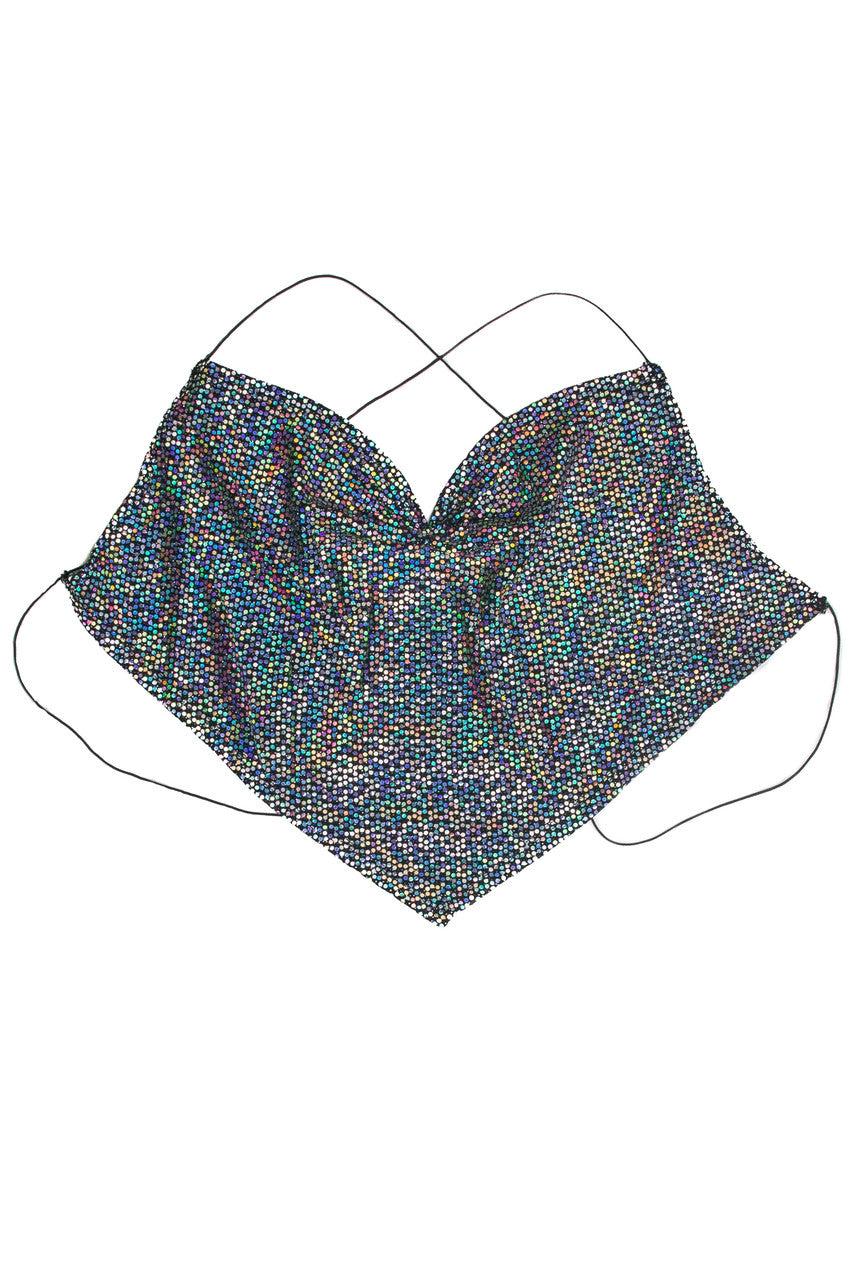 Extended Sizes Rainbow Holo Dot Backless Cami Product Image