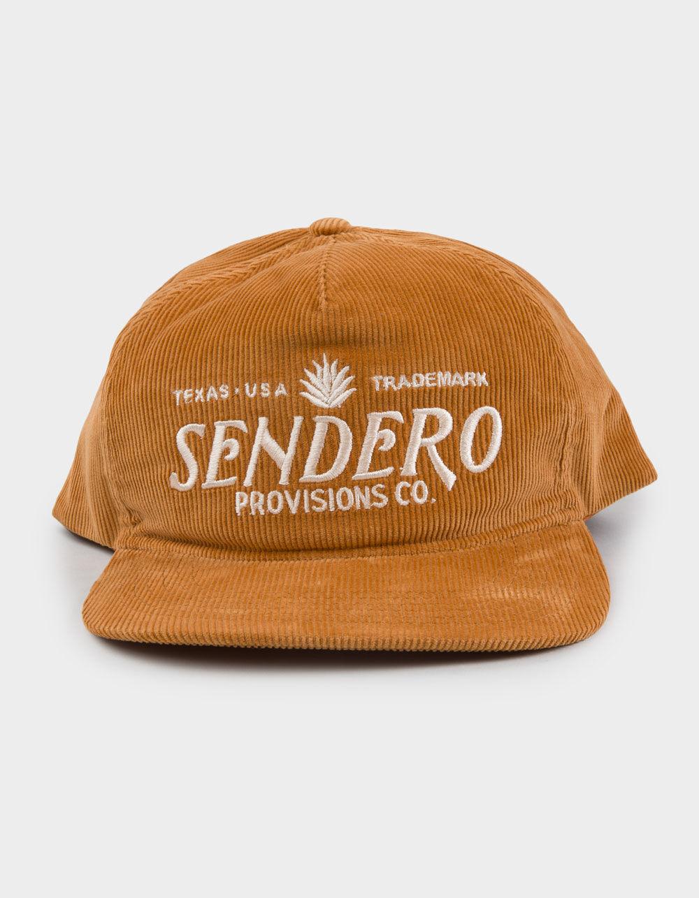 SENDERO PROVISIONS CO. Logo Corduroy Snapback Hat - ORANGE Product Image