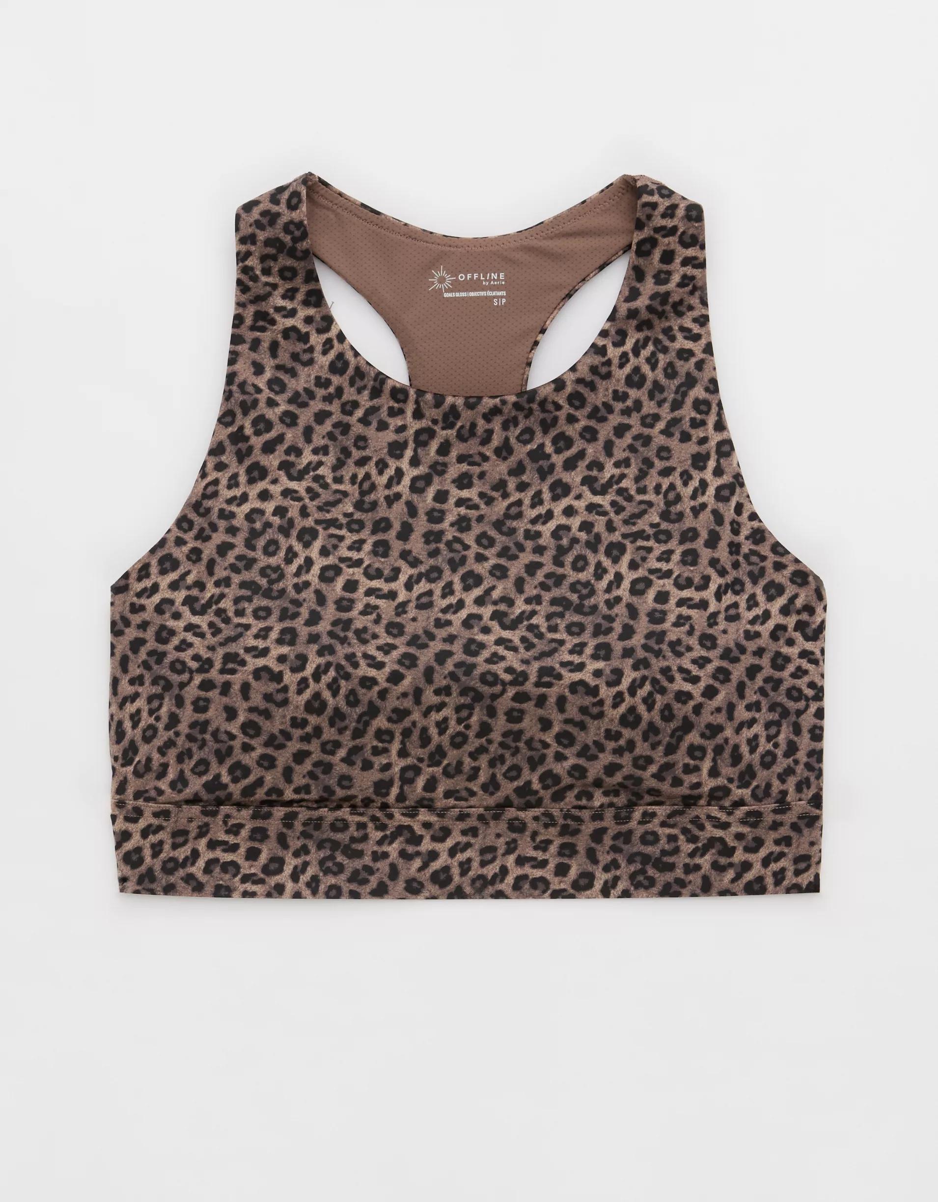 OFFLINE By Aerie Goals Gloss High Neck Sports Bra Product Image