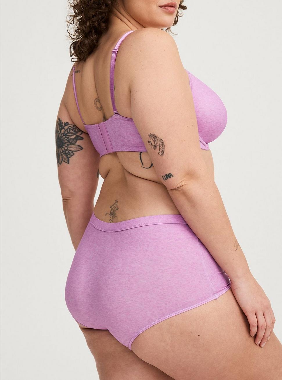 Mid-Rise Boyshort Panty with Placket Product Image