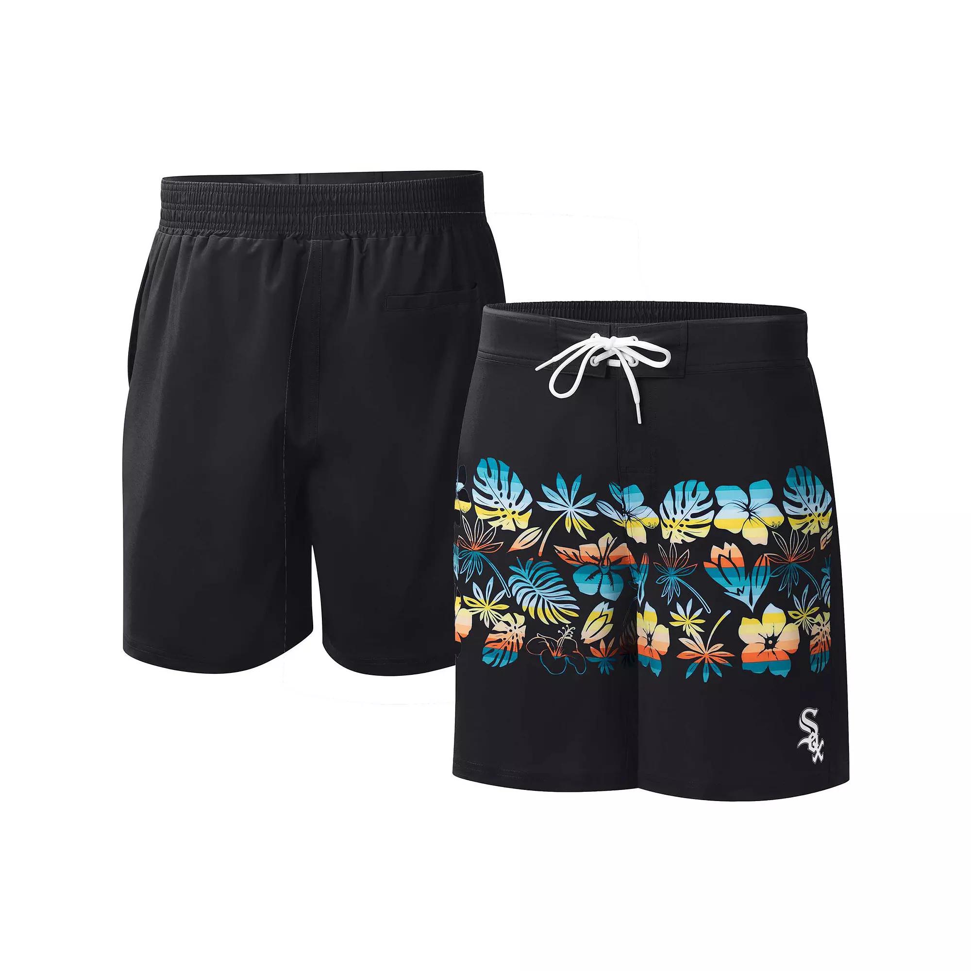Men's G-III Sports by Carl Banks Black Chicago White Sox Breeze Volley Swim Shorts,  Product Image