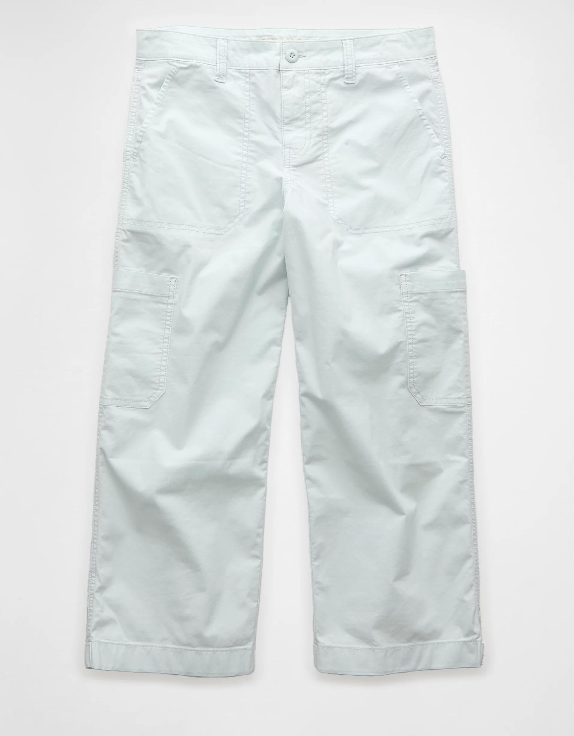 AE Stretch Low-Rise Straight Crop Pant Product Image