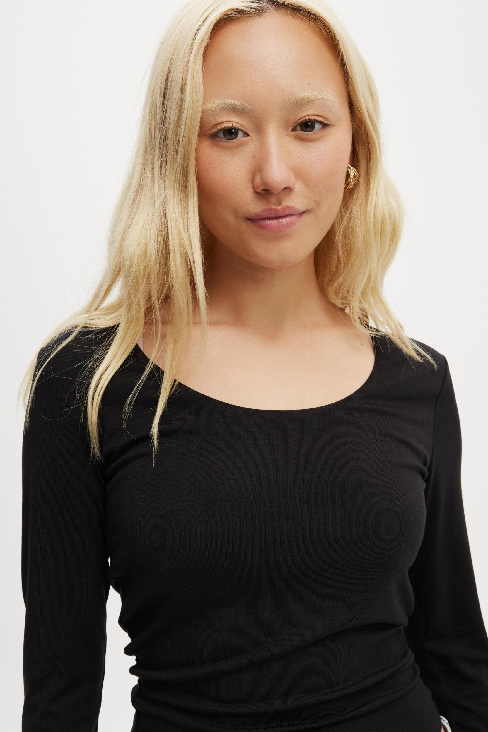 Sunday Scoop Neck Long Sleeve Product Image