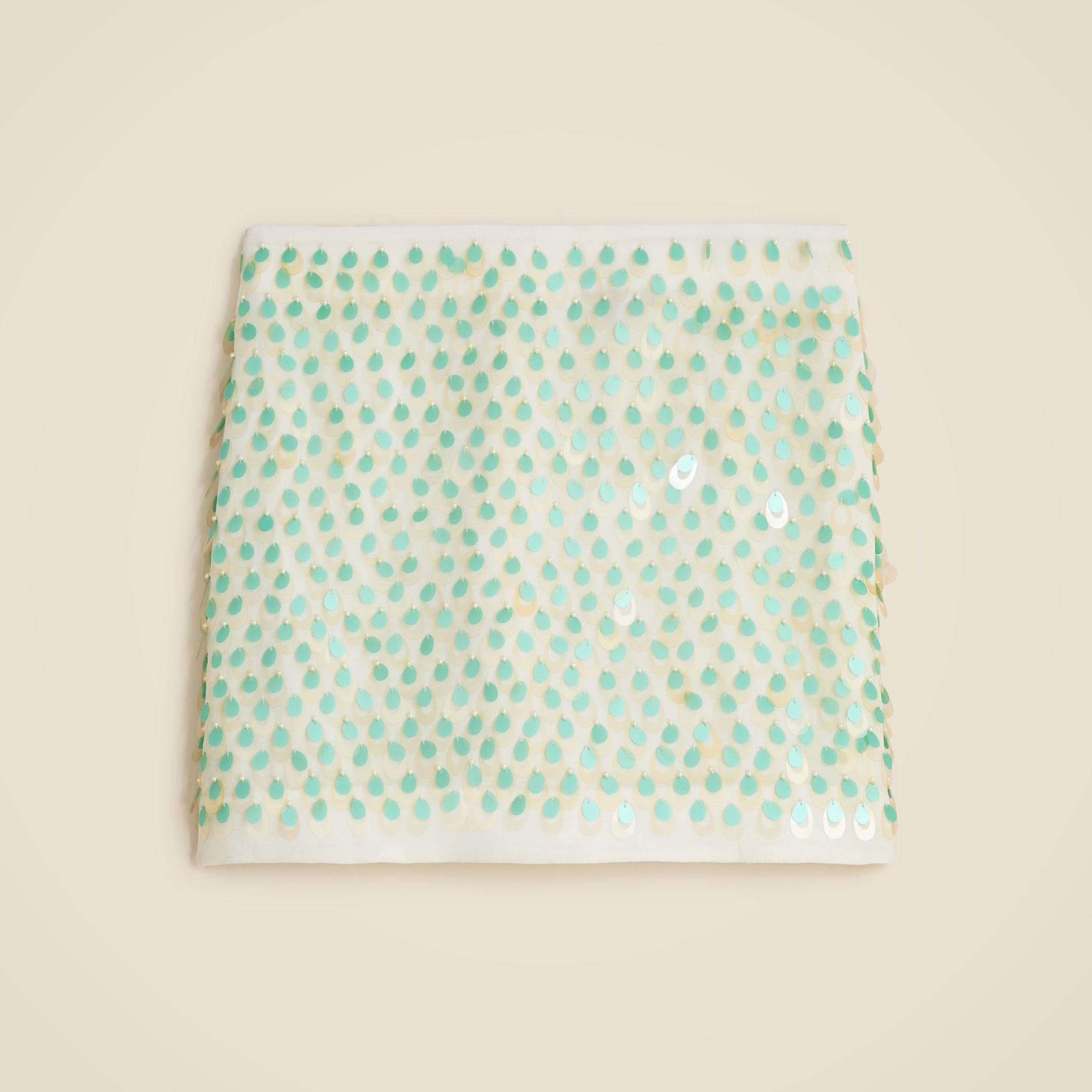 Collection teardrop sequin mini skirt Product Image