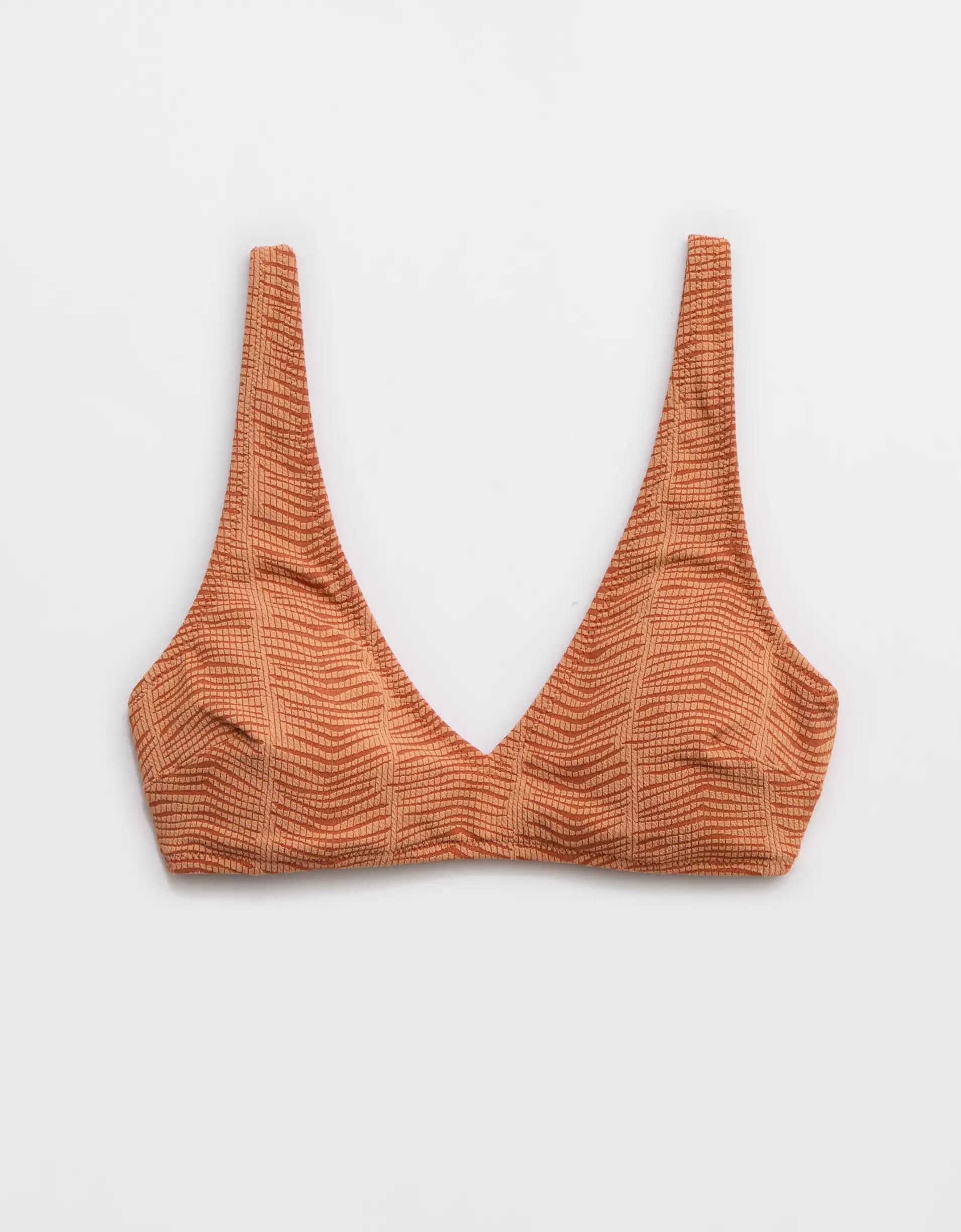 Aerie Jacquard Wide Strap Voop Bikini Top Product Image