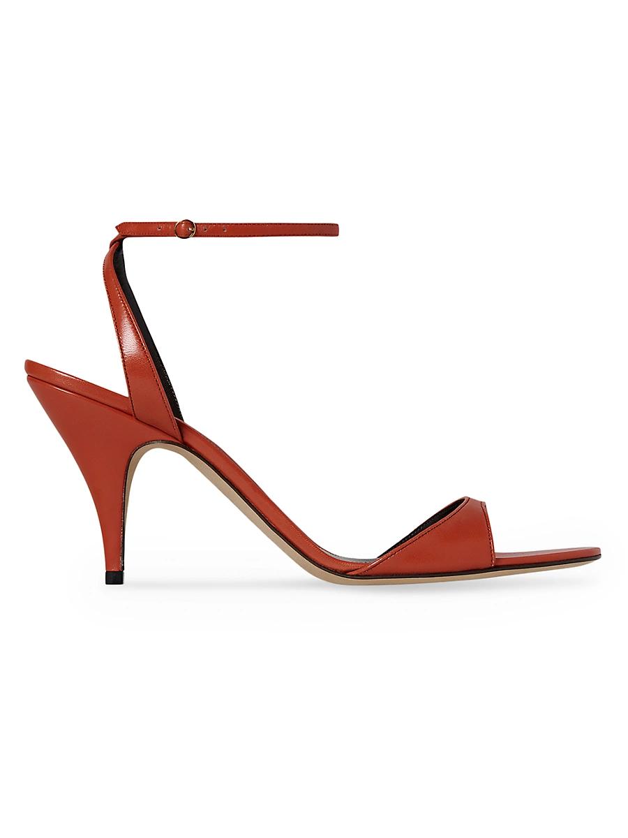 Womens Vika 80MM Leather Ankle-Strap Sandals Product Image