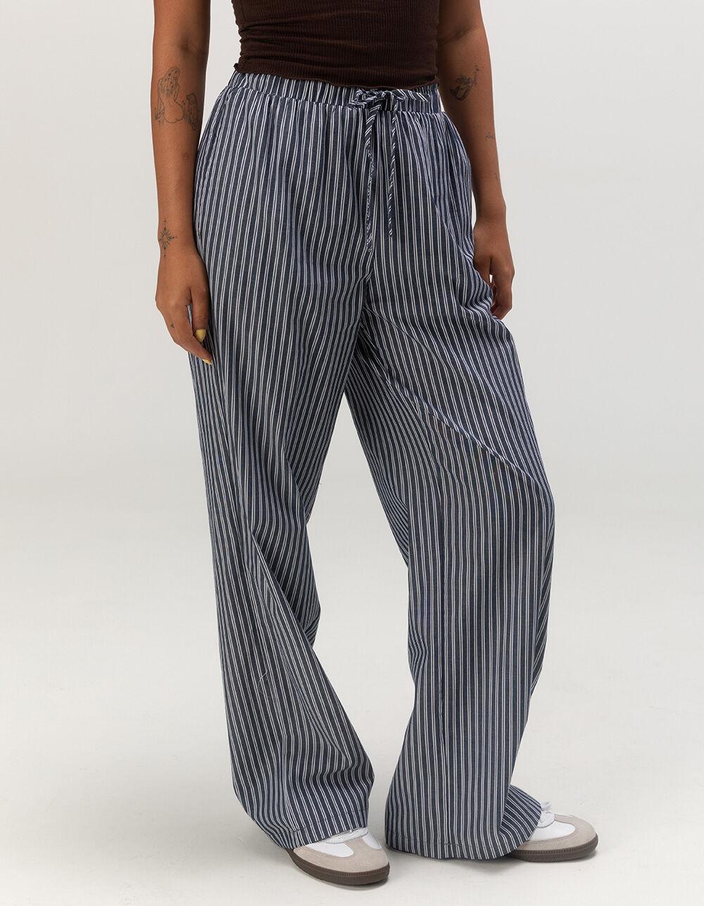 FULL TILT Womens Poplin Boxer Pants - NAVY COMBO Product Image
