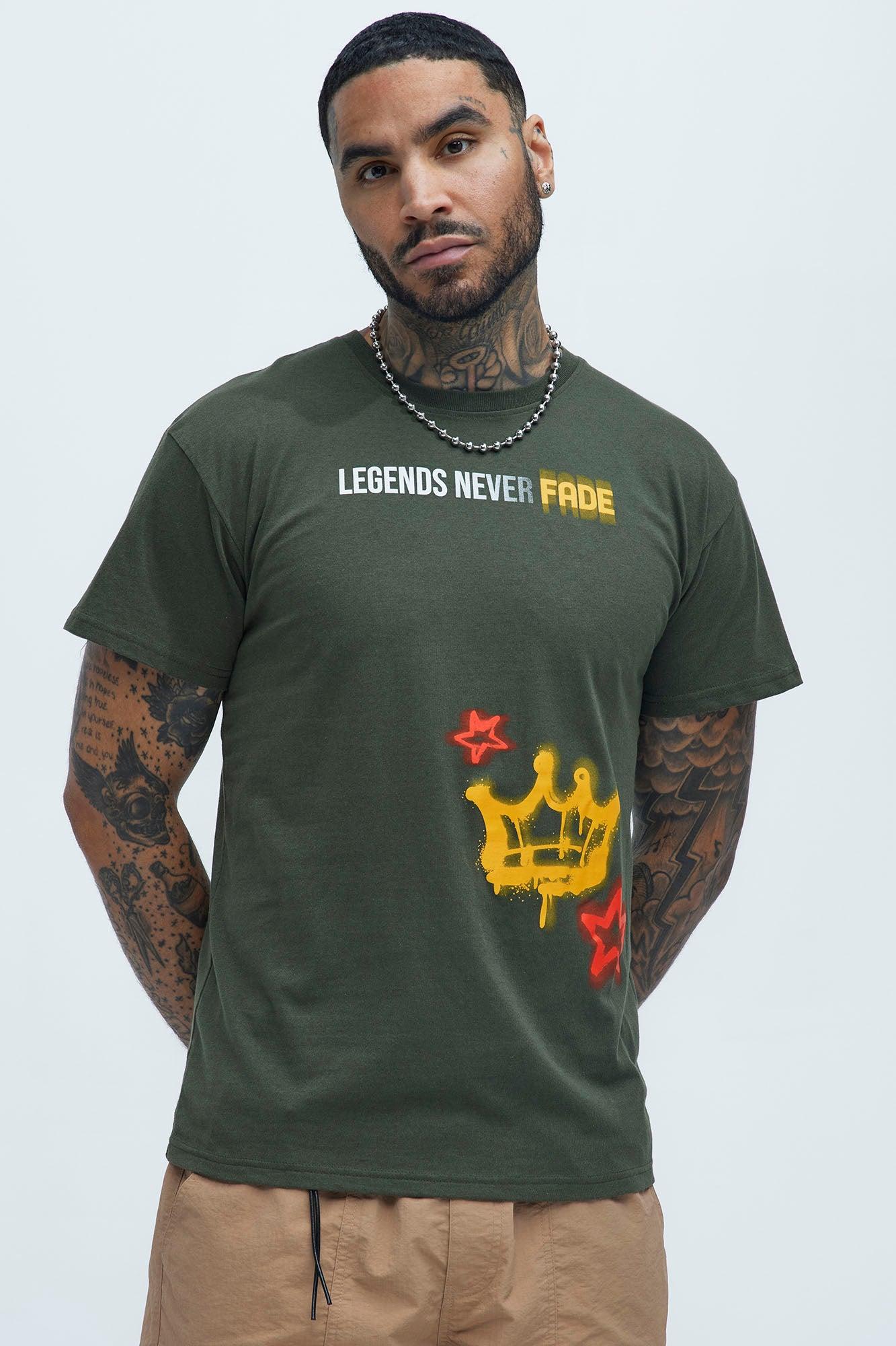 Legends Never Fade Short Sleeve Tee - Dark Olive Product Image