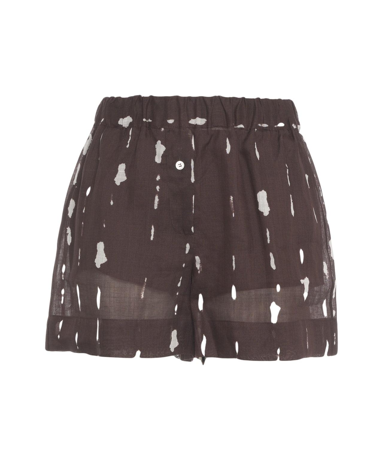 Ramie shorts with print Product Image