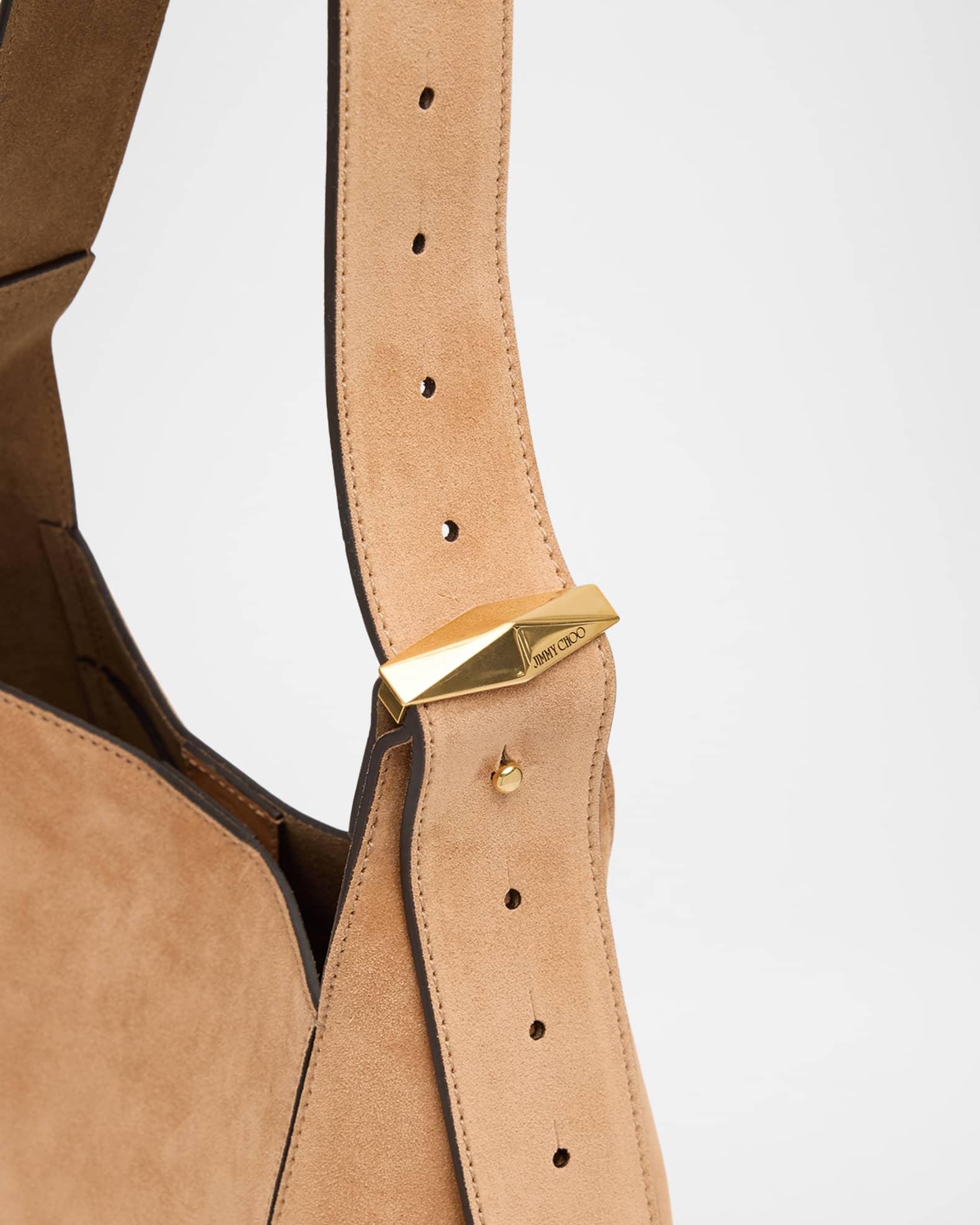 Diamond Medium Structured Suede Hobo Bag Product Image