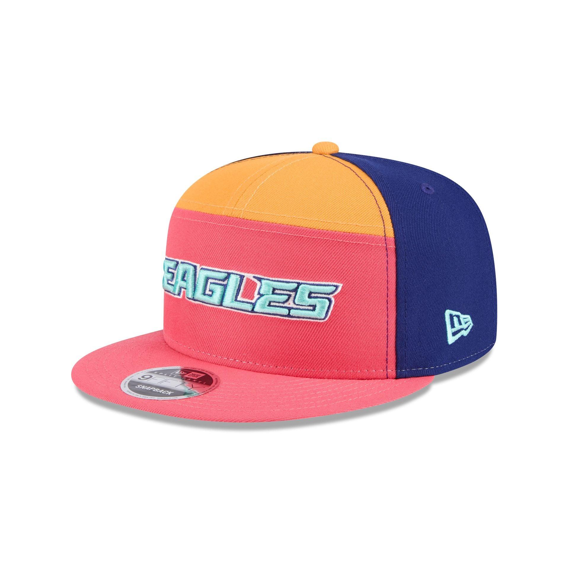 Chicago Bulls Coral Split Panel 9FIFTY Snapback Hat Male Product Image