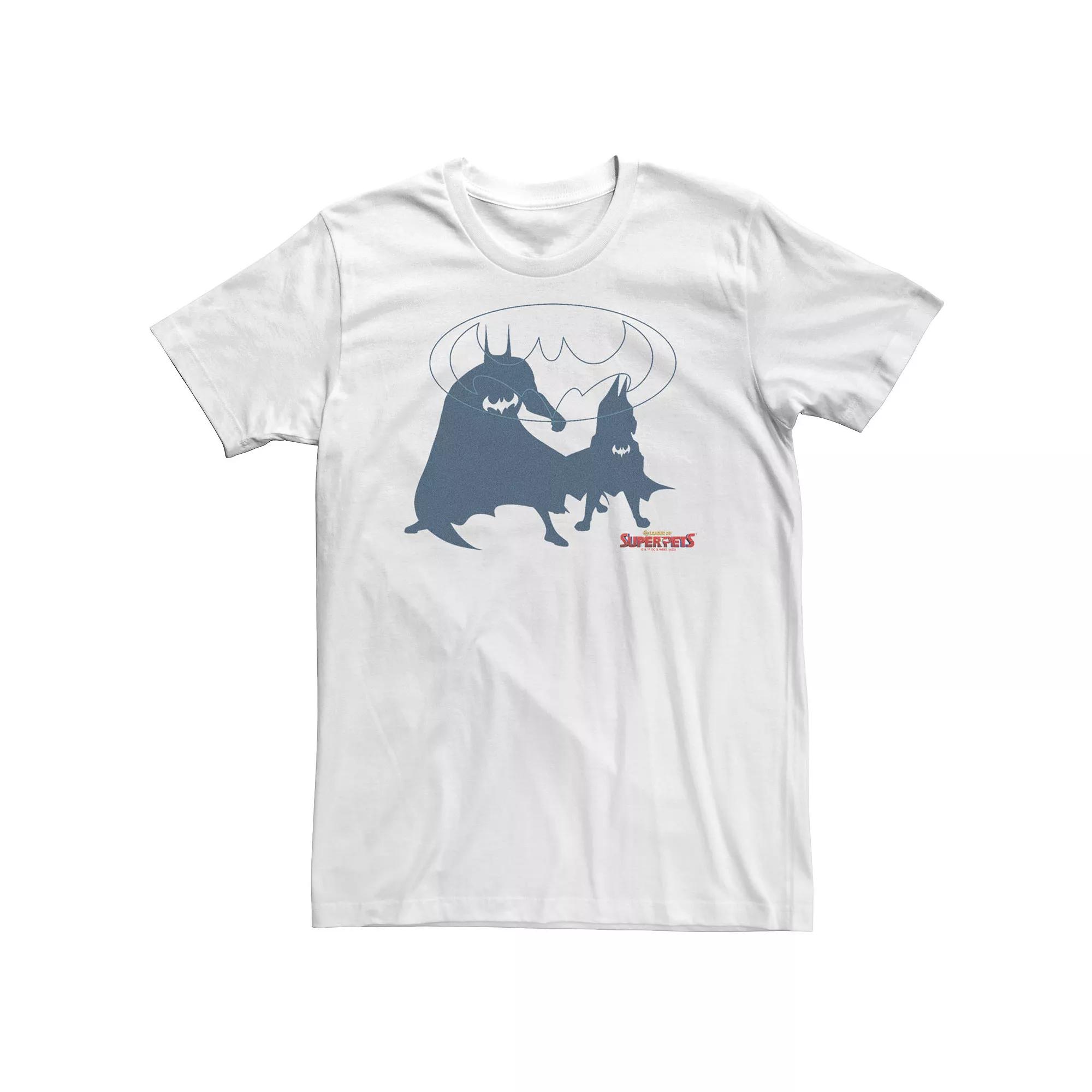 Big & Tall DC Comics Super Pets Super Bat Duo Tee, Men's, Size: 5XL, White Product Image