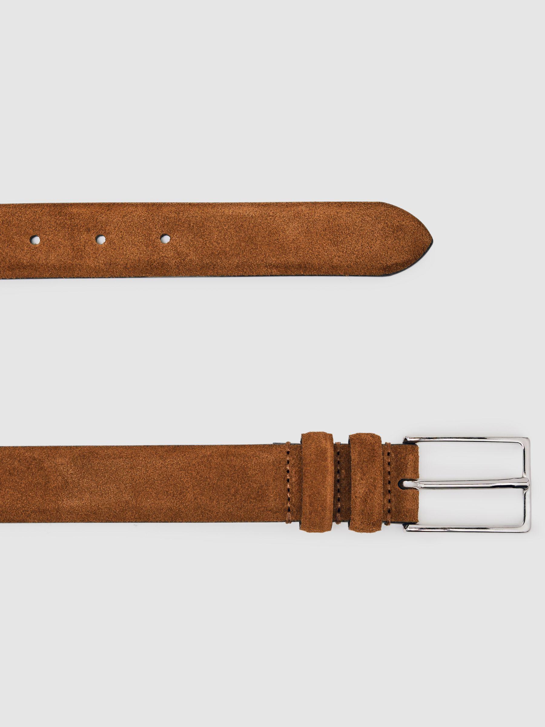 Suede Belt in Tobacco Brown Product Image