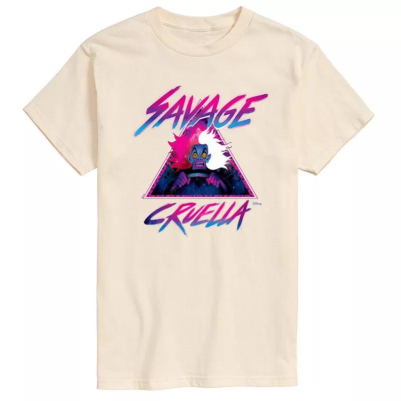 Disney Villains Cruella Men's Savage Graphic Tee,  Product Image