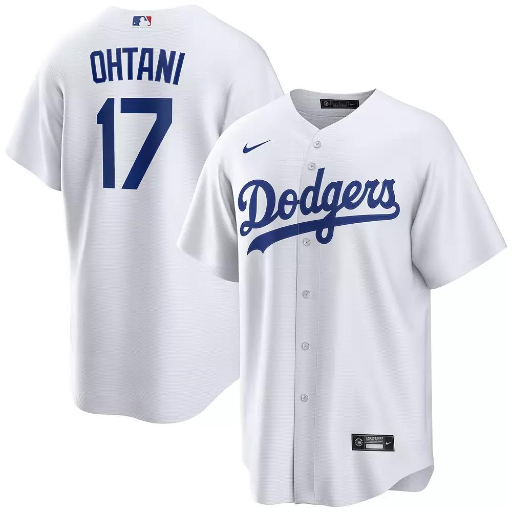 Men's Nike Shohei Ohtani White Los Angeles Dodgers Home Replica Player Jersey, Size: Large Product Image