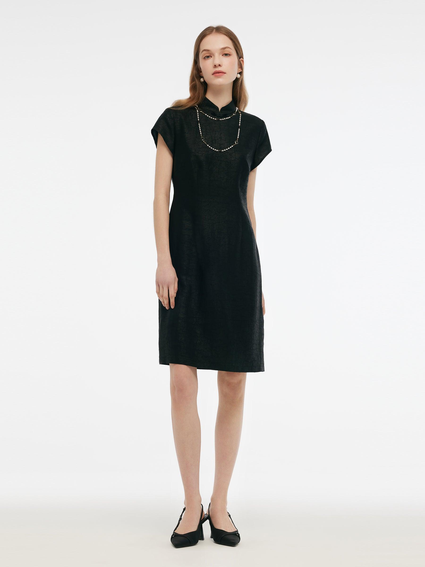 18MM Xiang Yun Silk Women Qipao Mini Dress Product Image