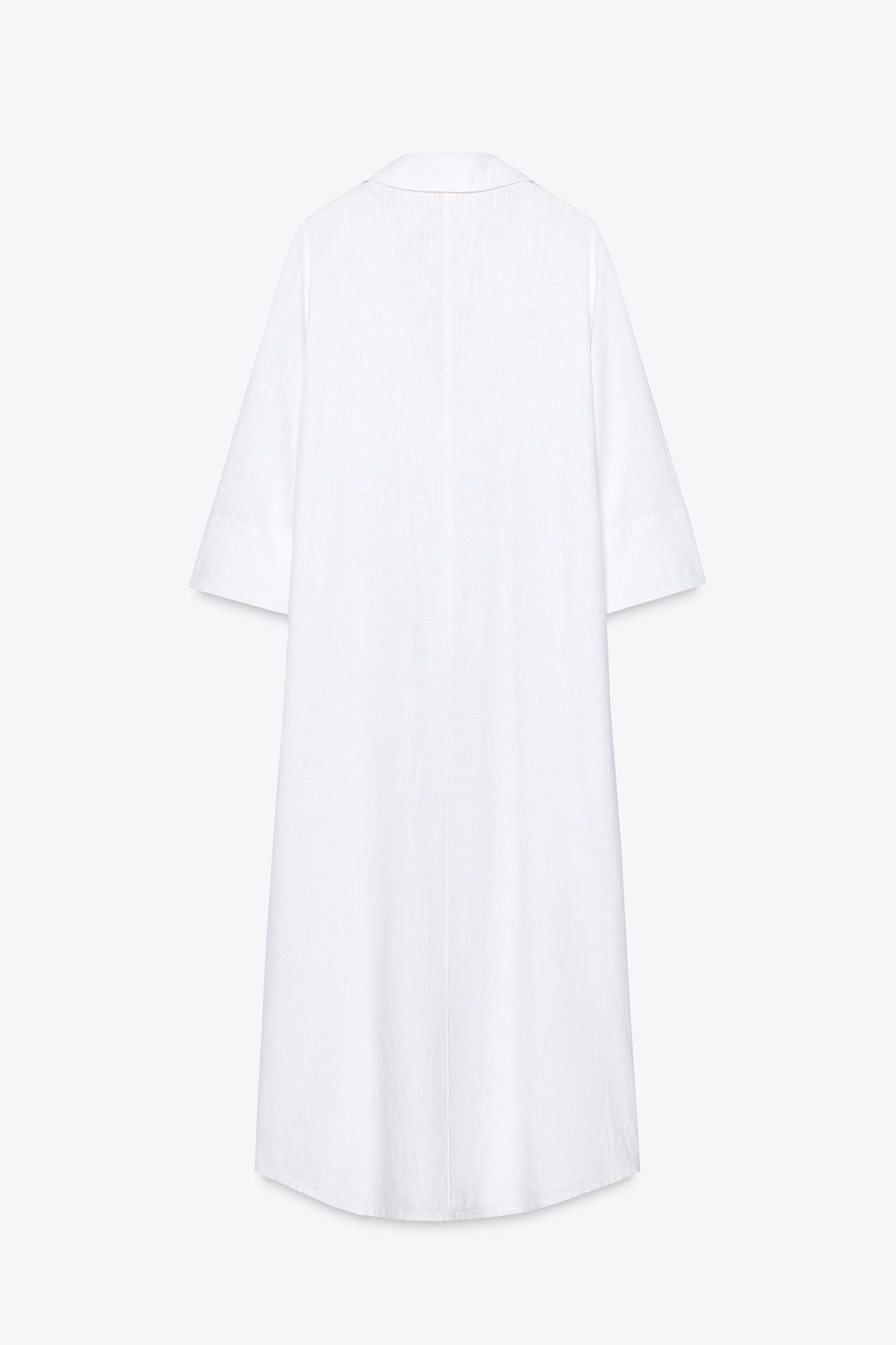 LINEN SHIRT DRESS Product Image