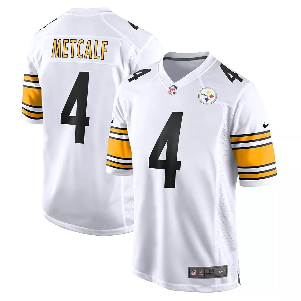 Men's Nike DK Metcalf White Pittsburgh Steelers Game Player Jersey, Size: Large Product Image