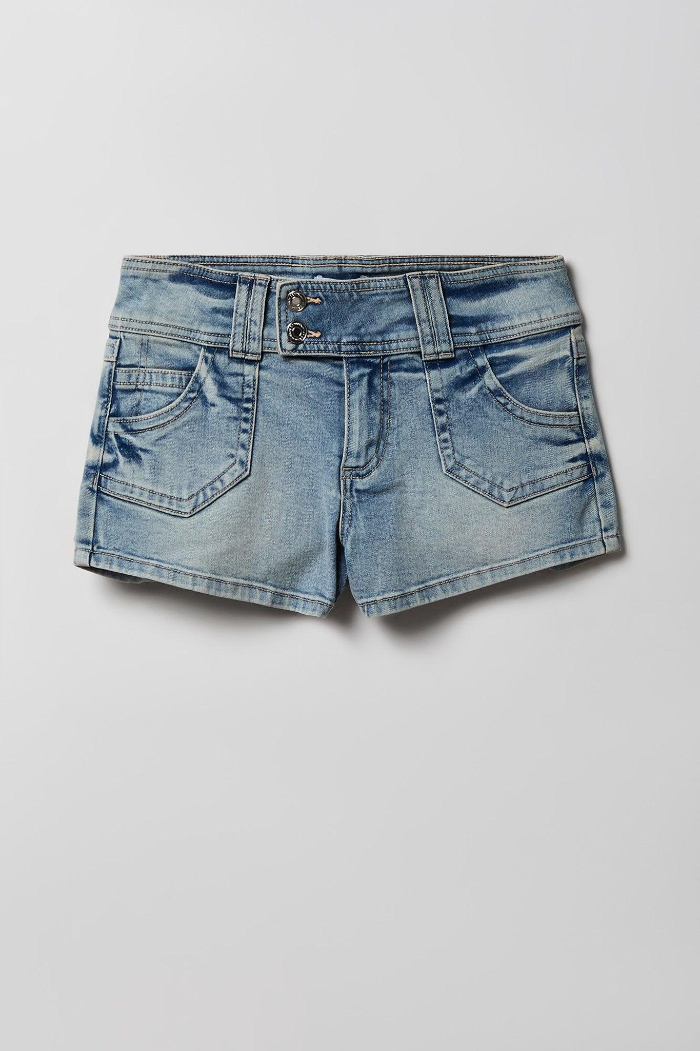 Low Rise Micro Denim Short Female Product Image